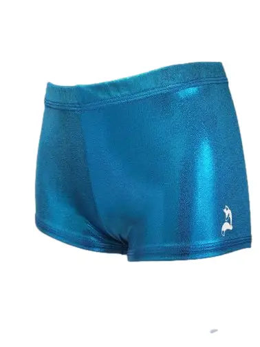 Bright Teal Performance Shorts-Child Size 7