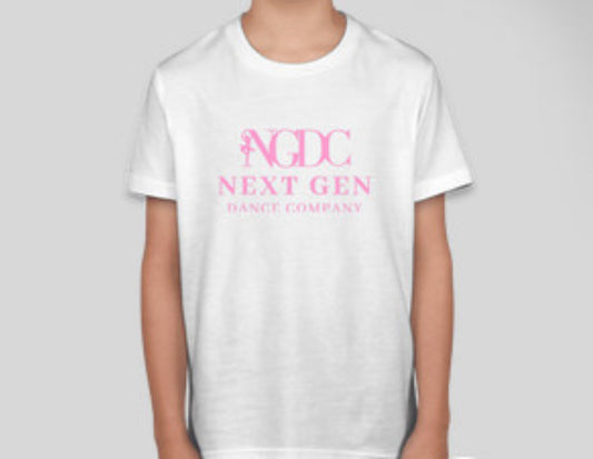 Bella + Canvas Jersey Tshirt-White/Pink