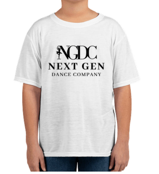 Bella+Canvas Youth Jersey TShirt-White/Black