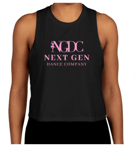 Bella+Canvas Women’s Racerback Crop Tank Top-Black