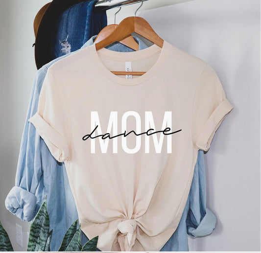 Dance Mom Short-Sleeved TShirt Soft Cream